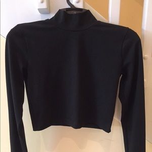 **SOLD**Black Long Sleeve Crop Top ASOS